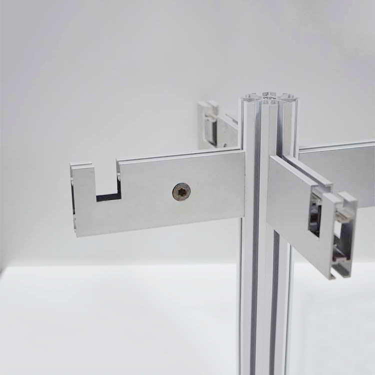 厂家直销展会参展专用挂物架 标摊开槽挂衣杆 展位服装简易挂衣架