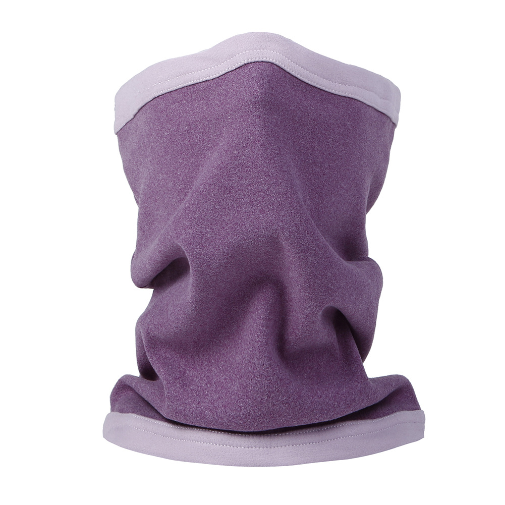 工廠直銷高質(zhì)量德絨圍脖戶外運(yùn)動保暖圍巾拼色男女頭巾