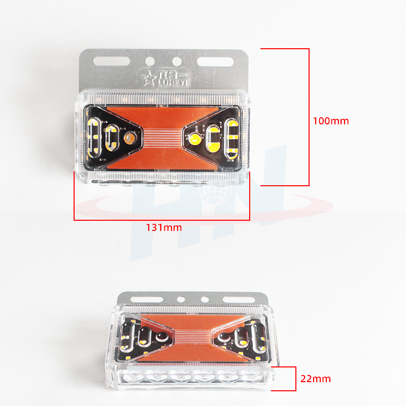 Luz lateral impermeable multifuncional de la anchura de la luz del punto culminante del semi-remolque del camión 24V