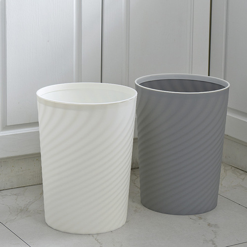 Trash can with lid for home modern minimalist bathroom living room bedroom creative Nordic style swing lid trash can