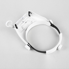 New LED Cold and Warm Light Senior Reading Repair Adjustable High-Definition Headband Magnifier 81007RD