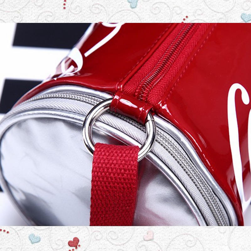 Verano nuevo bolso pequeño Nuevo europeo y americano moda charol brillante bolso de las mujeres dibujos animados impreso hombro mensajero bolsa al por mayor