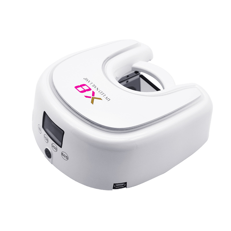 X8 Nail enhancement Light therapy machine Nail enhancement Dry simulation Sunlight 48W Light beads Timing Black Hand