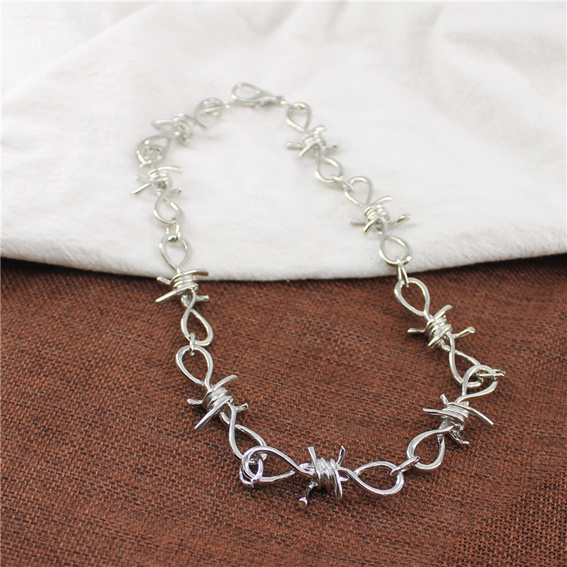 Dornen Gliederkette Modische Punk Halskette Für Damen Und Herren_voghion.com
