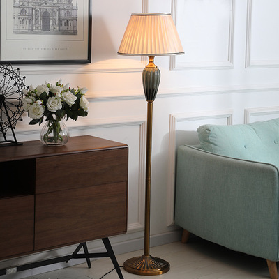 创意北欧风格LED酒店落地灯简约美式铁艺立式落地灯客厅卧室酒店