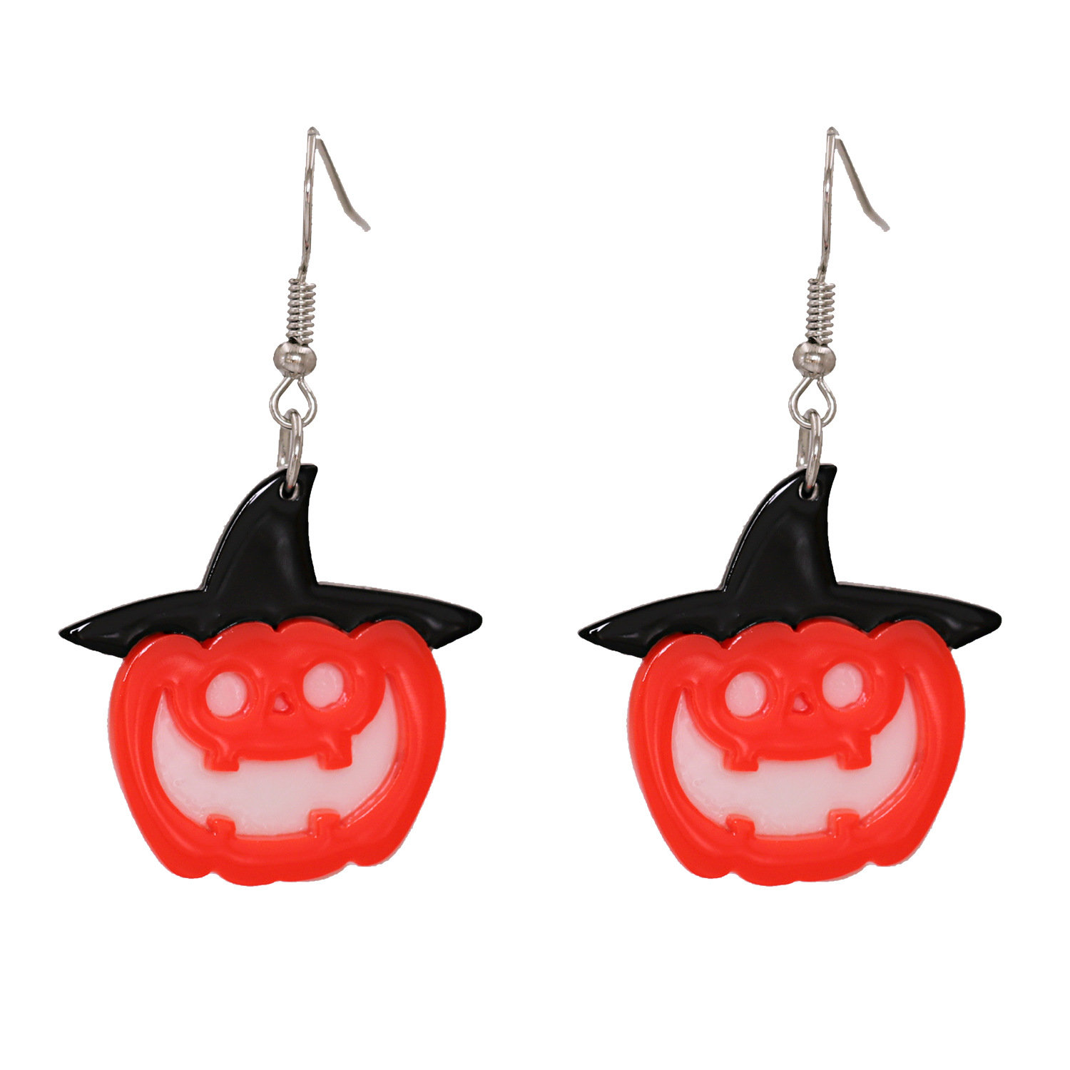Halloween pumpkin ghost acrylic resin earrings wholesale nihaojewelrypicture30