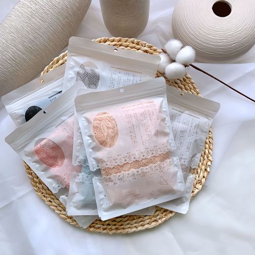 Lace underwear for women, peach buttocks thin antibacterial sexy cotton crotch large size hollow transparent traceless briefs for women
