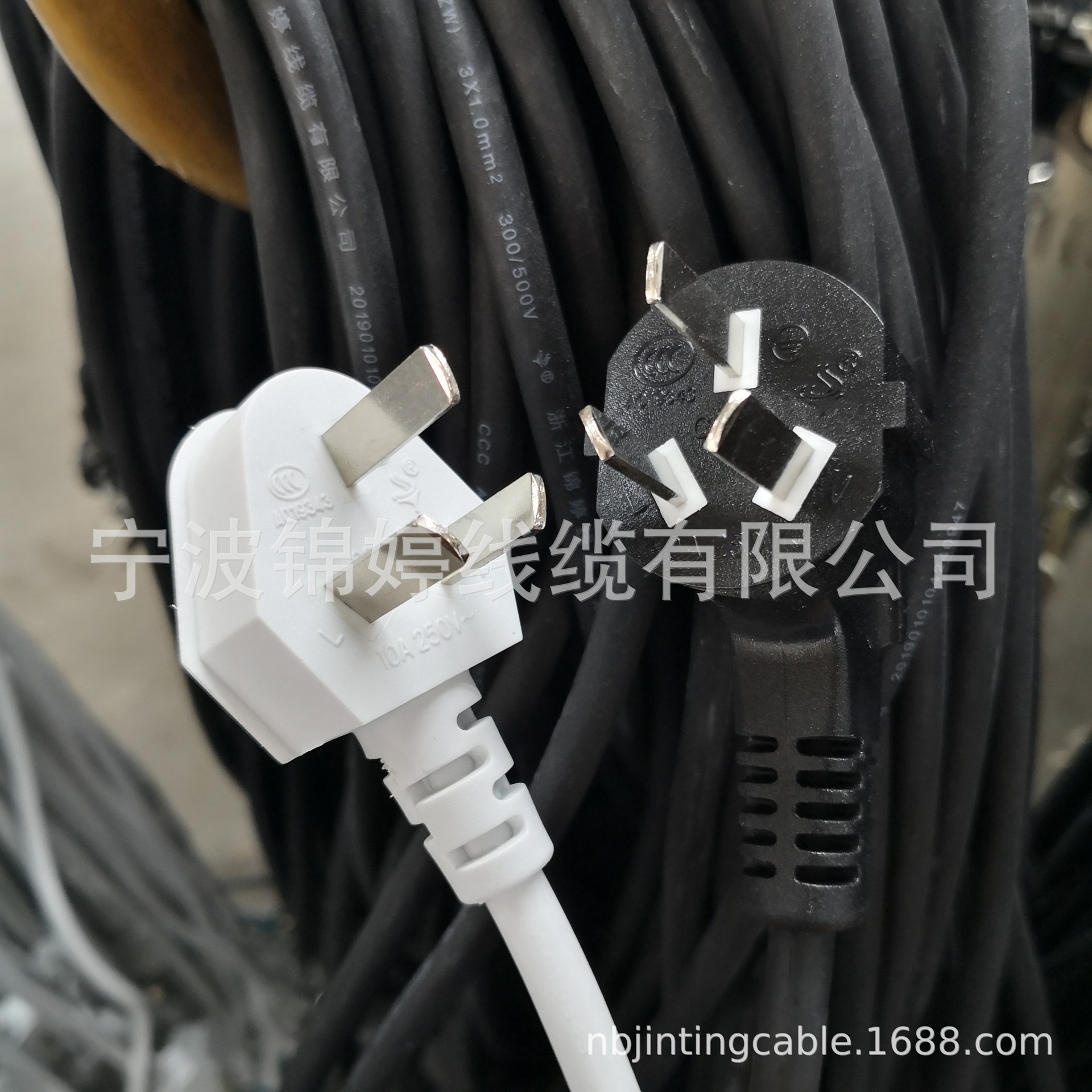 中国3芯插头橡胶电源线YZ ,YZW ,YCW,规格定生产