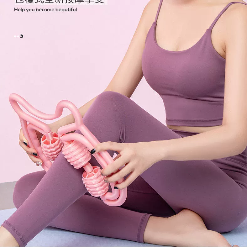 Кольцо зажим для ног массажный артефакт устранение мышц ног пенный вал яблочного типа роликовый массажер для похудения ног расслабляющий