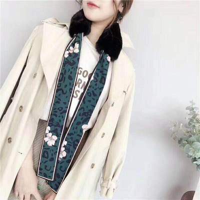 毛领子韩版百搭豹纹蝴蝶结仿兔毛飘带毛毛围巾毛绒围脖特价清货