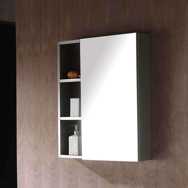 定制洗漱台鏡櫃鏡台 304不鏽鋼浴室櫃鏡箱防水防潮衛浴櫃