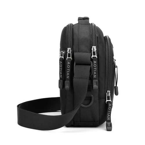 New Men's Single Shoulder Crossbody Bag Handbag Korean Style Casual Waterproof Large Capacity Travel Messenger Bag Multifunctional Trendy Bag