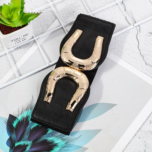 Women's Four Seasons Leisure Stretch Elastic Waist Belt, matches dress with fashionable elastic belt, new decorated waist belt