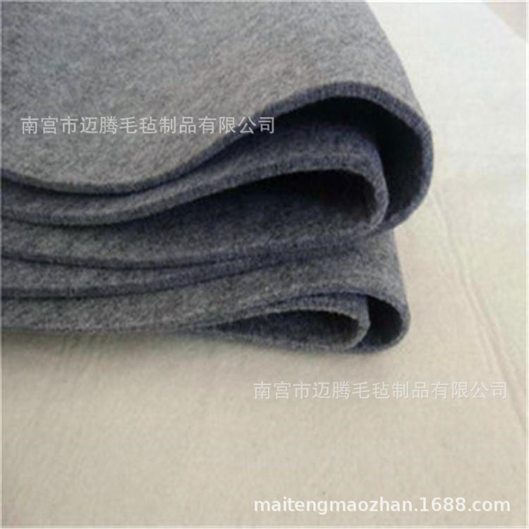 汽车用纤维毛毡 黑色毛毡 深灰色毛毡 汽车地毯布 毛毡布