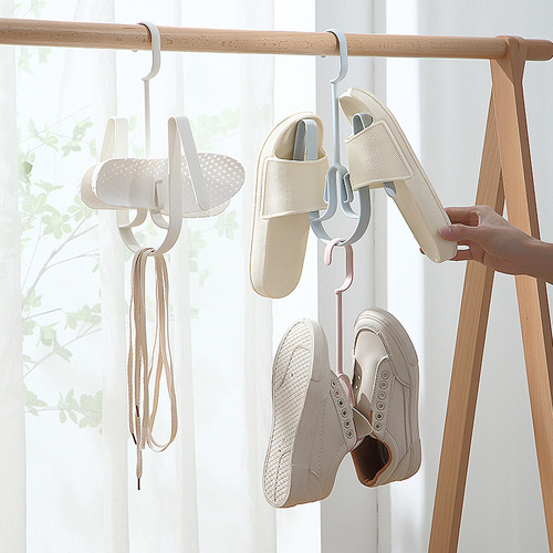Shoe drying rack, windproof multi-functional rotating shoe drying rack, floor-standing clothes hanger, large quantity and discounts
