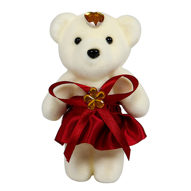 Oso de hielo 10 colores boda peluche juguete muñeca actividad pequeño regalo boda tirando muñeca de dibujos animados