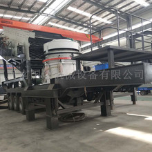 圆锥式打石机 鹅卵石多缸液压圆锥破碎机 小型移动式制砂线