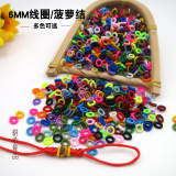 Hand rope accessories bracelet accessories 6mm coil pineapple knot diy pineapple buckle button knot