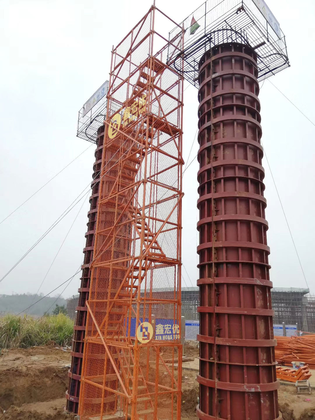 新型安全爬梯 桥梁施工安全爬梯 墩柱施工安全爬梯 宏优厂家直销-阿里巴巴