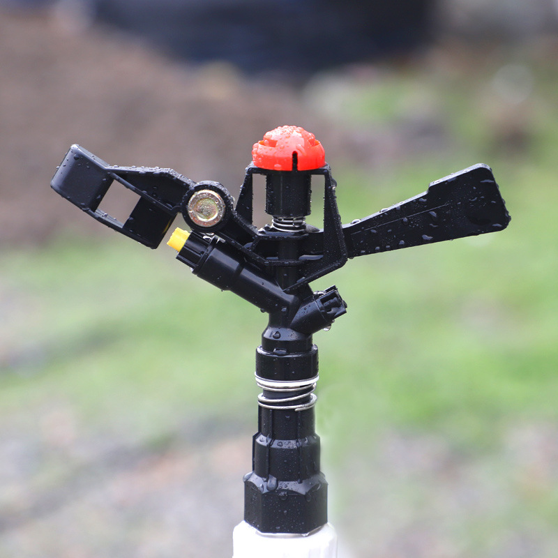 6 puntos de rotación doble boquilla de rotación micro-spray horticultura boquilla de rotación automática de brazo giratorio césped césped rotación sin impuestos