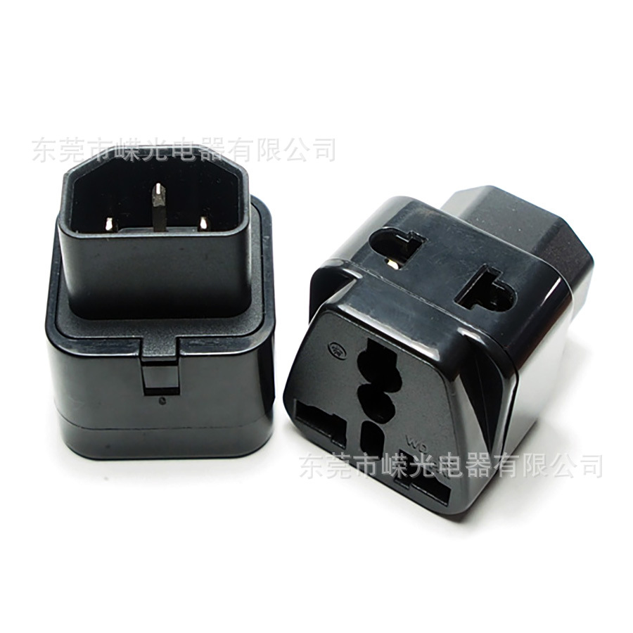 产销WDI-320电脑品字尾转换插座IEC 320 C14UPS插座一转二PDU充电