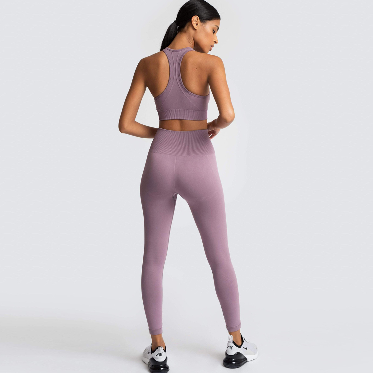 seamless knitted sports yoga suit NSLX8984