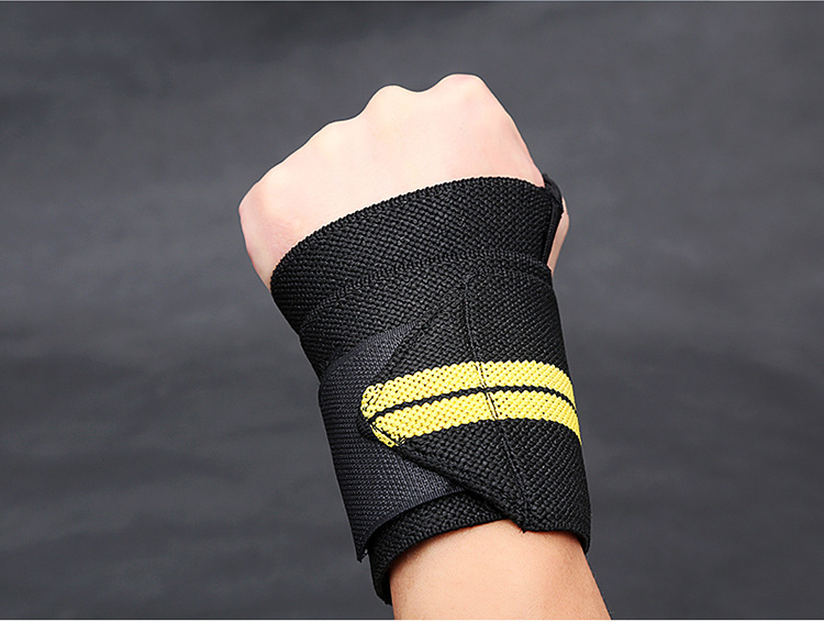 Sports protective gear badminton winding pressure high elastic wristband men's and women's summer basketball sweat-absorbent fitness sports dumbbell lift