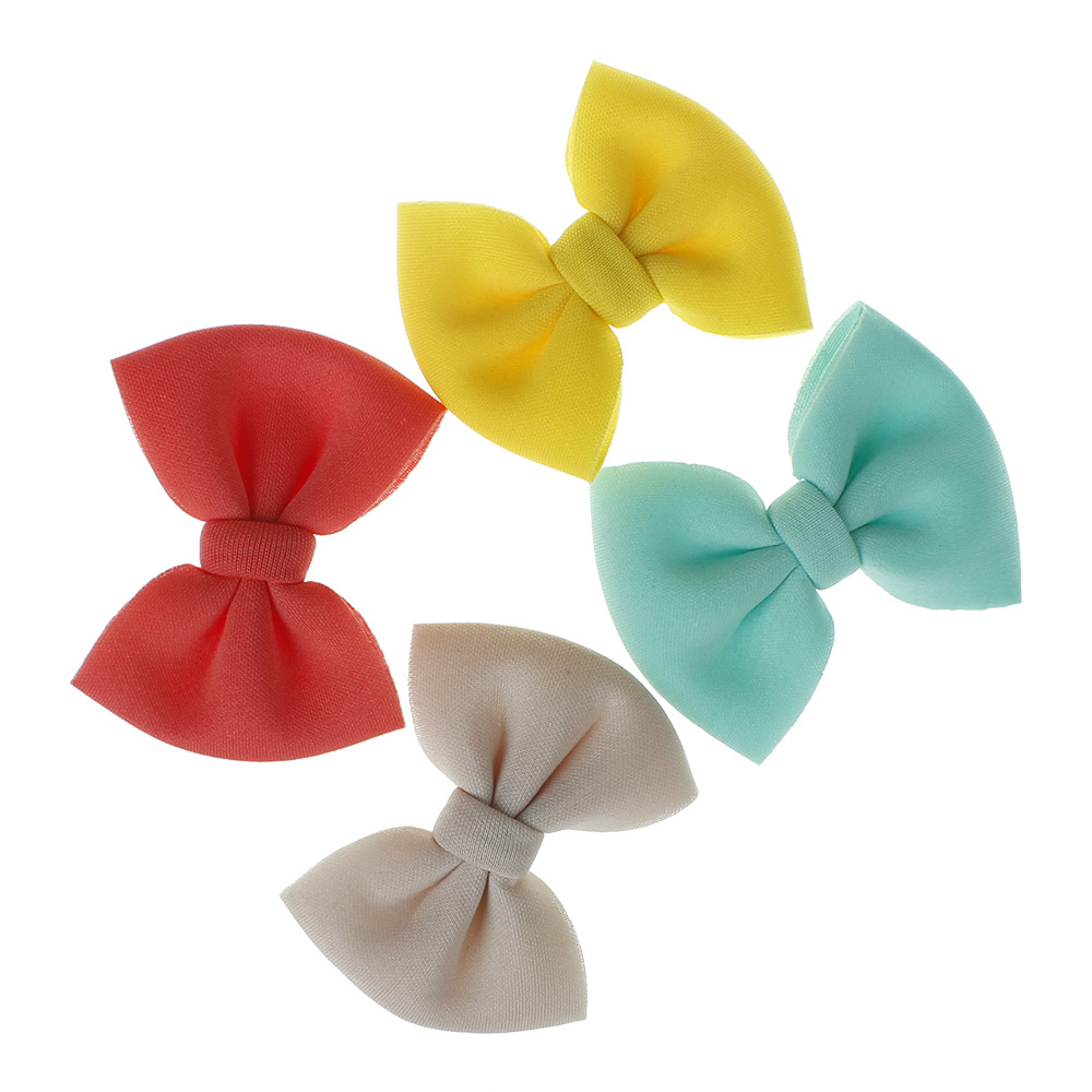 Children Hairpin Hairpin New Solid Color Bow Hair Accessories Wholesale Nihaojewelry display picture 21