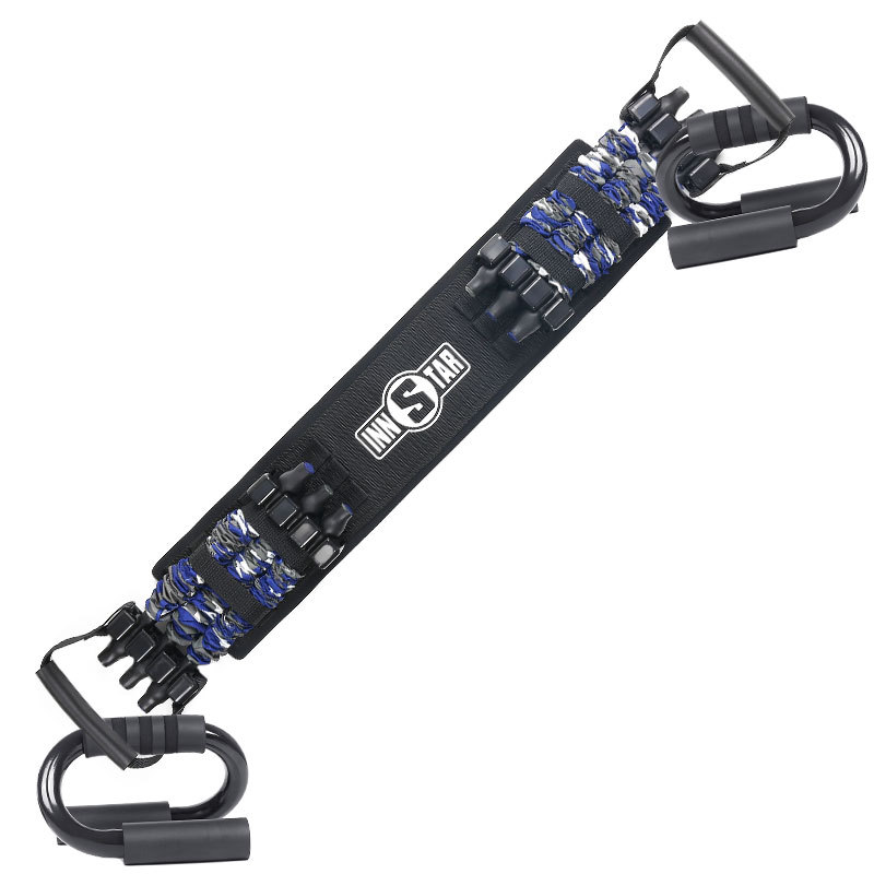 INNSTAR俯卧撑支架辅助器男负重卧推弹力带阻力绳家用健身器