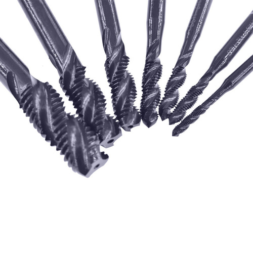 High-speed steel tap with black nitriding M3-M12 spiral tap for tapping national standard coarse thread spiral tap wholesale