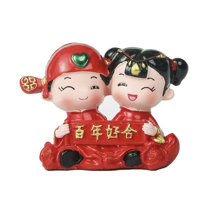 С Resin crafts Centennial Haohe Car Swing Wedding House Creative Home Cake Baking Decoration Gifts wholesale