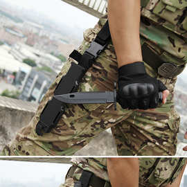 军迷M9橡胶塑料模型刀战术训练刀户外装饰不开刃软刀影视COS道具