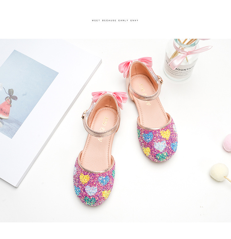 Girl Princess Shoes With Soft Soles And Sequins Shoes