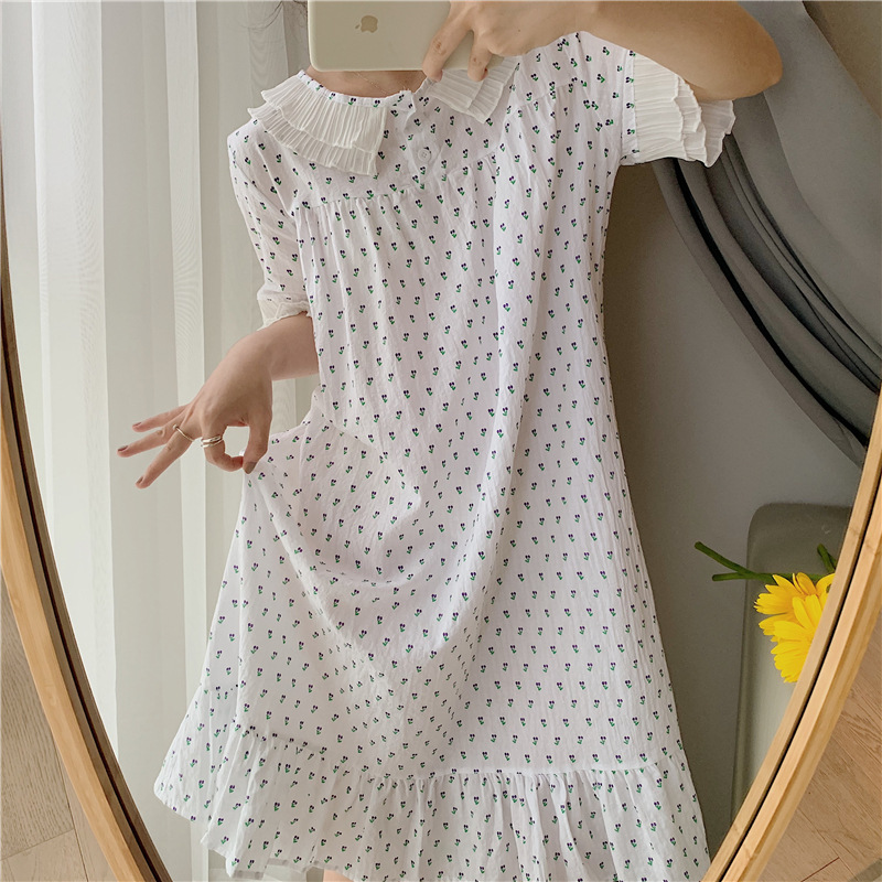 Chemise de nuit en coton - Ref 3446457 Image 8