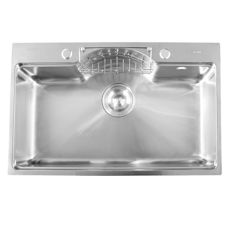 不锈钢手工水槽大单槽201/304厨房水槽多功能大单槽厂家供应|ru