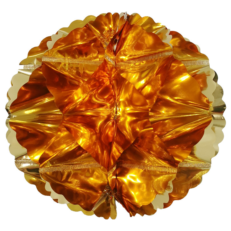 工厂直销玫瑰金蜂窝球圣诞节生日派对婚庆装饰金色纸花蜂巢灯笼-