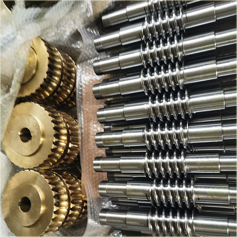 二次包络环面涡杆涡轮精密小模数丝杆齿轮轴铸铜蜗轮分齿蜗杆