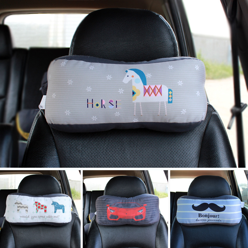 Korean Version Car Pillow,Car Neck Pillow,Car Headrest,Cartoon Seat Pillow,,Dropshipping