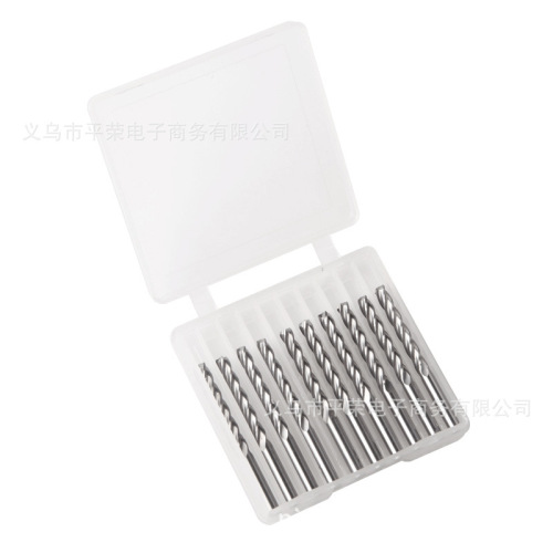 4-Flute Flat End Mill 3.175mm x 22mm, 10-Pack Carbide Milling Cutter Acrylic No Burs Engraving Machine Tool