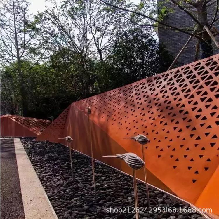 锈红园林景观加工激光切割雕刻大量现货可来图纸.质量保障