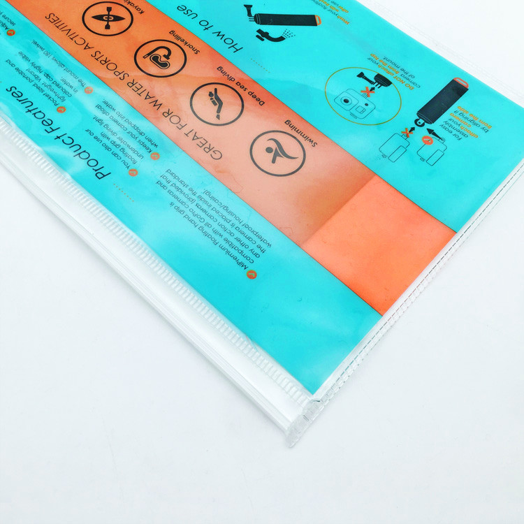 彩印PVC手机自拍杆包装袋 高频PVC拉链袋 PVC数码产品