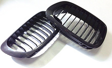 【】BFB】适用宝马3系E46中网 E46碳纤中网 E46两门碳纤格栅中网