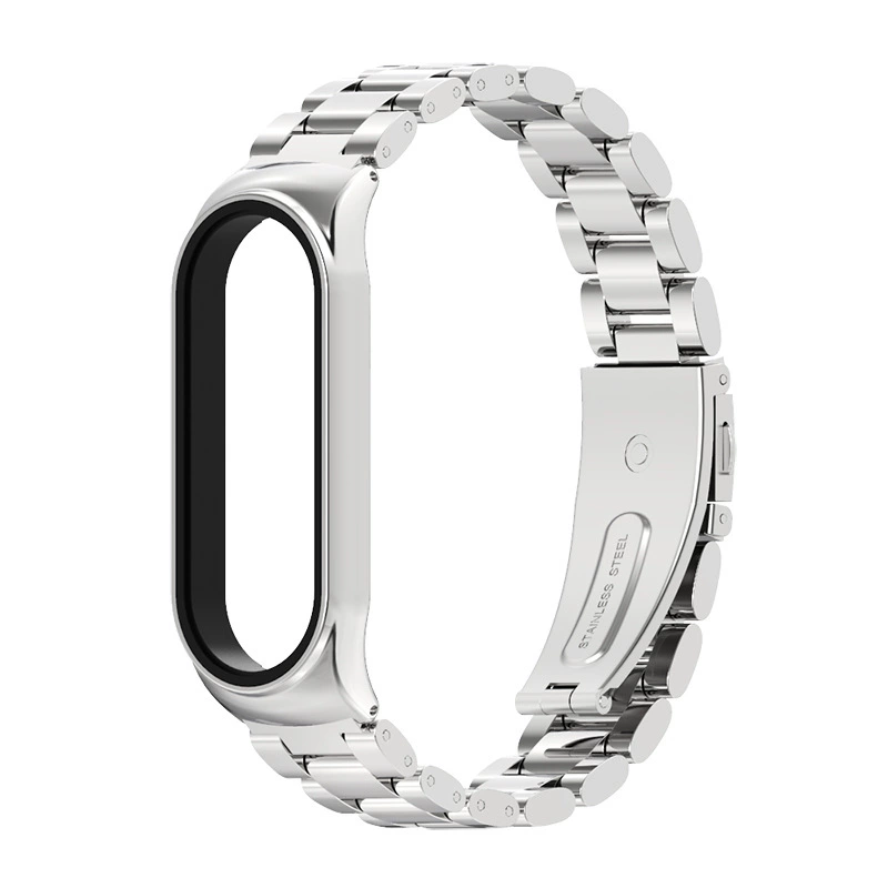 Совместимо с Amazfit Band 7 Huami браслет 5 лент металл три бусины Strite Magland Magnetic Magnetic Suffering
