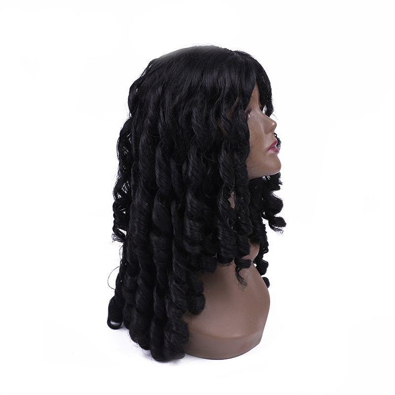 Direct sales and customization of all kinds of fashionable and sexy large curly hair wigs from the manufacturer without bangs detail image 5