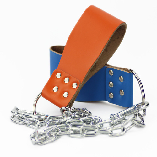 Fitness weight-bearing auxiliary chain belt barbell plate pull-up men's back and waist training increased weight-bearing accessories