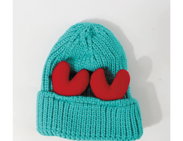 Cute Antlers Thick Warm Woolen Hat Women Fashion Retro Knitted Hat display picture 5