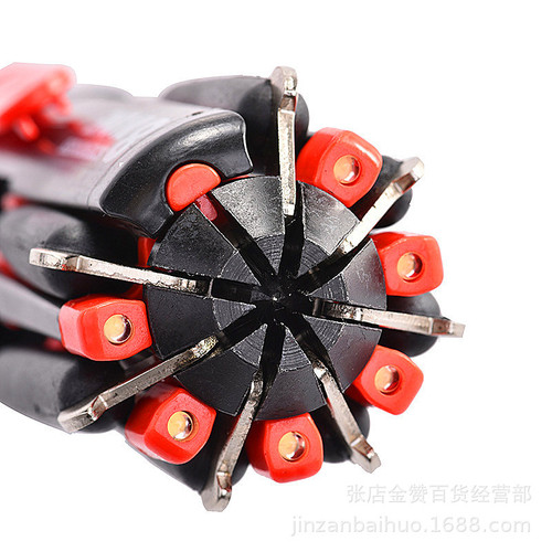 Car Gift Mini Screwdriver Tool Cross 8-in-1 Multifunctional Screwdriver with LED Light for Industrial Use