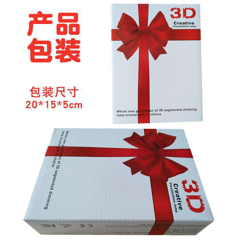 创意3D小夜灯 lamp Creative 圣诞礼物礼品卧室台灯USB卡通小夜灯详情33