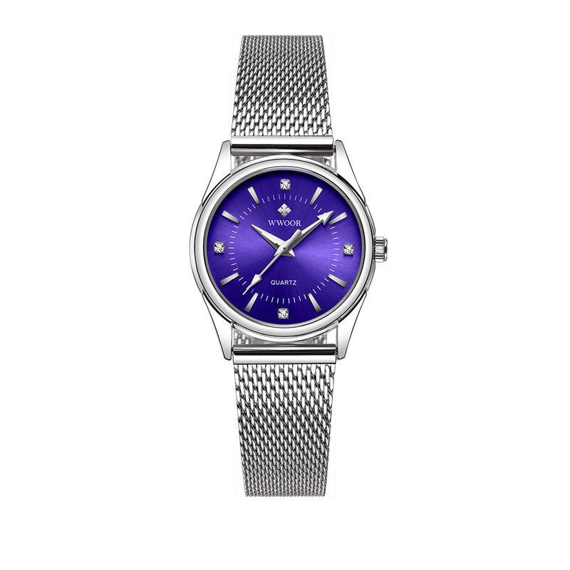 WWOOR celebración amor nuevo reloj de cuarzo casual de las mujeres calendario impermeable rhinestone reloj cabeza casual Bowl reloj 8852