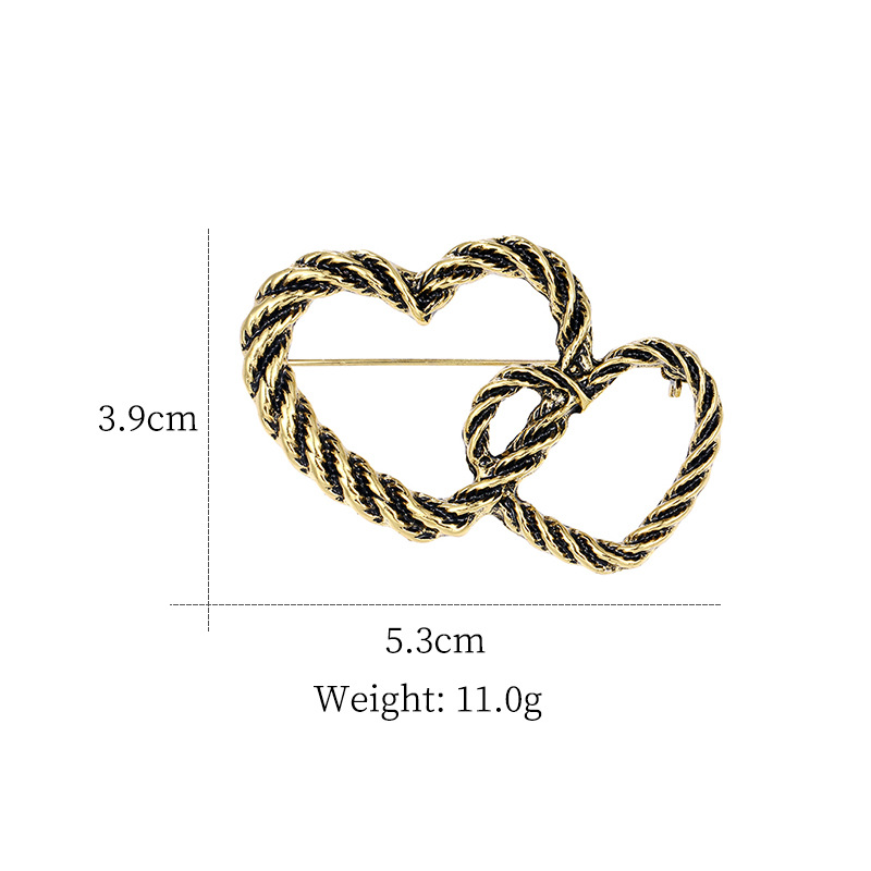 Baroque Style Rabbit Heart Shape Bow Knot Alloy Enamel Inlay Zircon Women's Brooches display picture 5